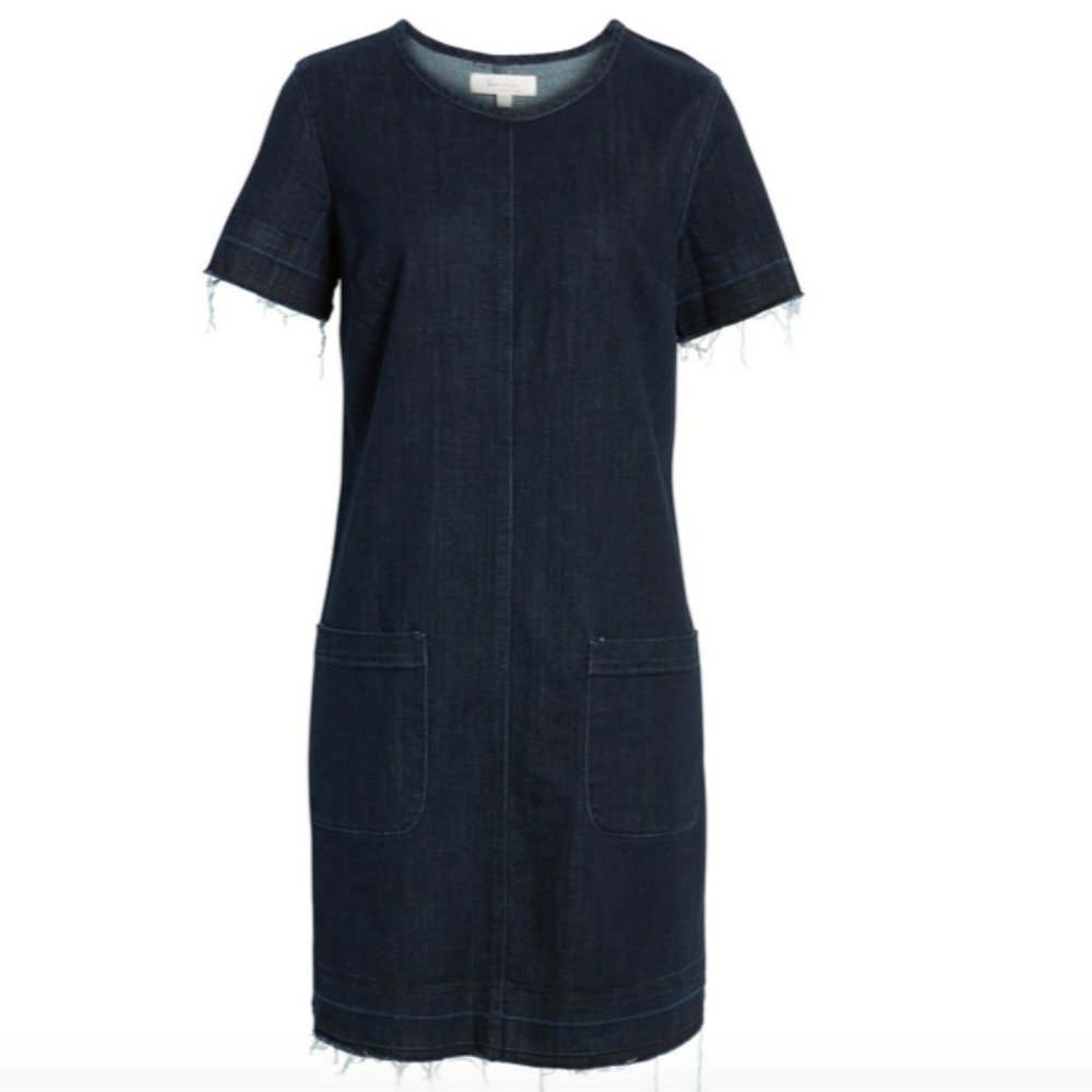 Vince Camuto Women's Release Hem Denim Dress - Picture 3 of 6